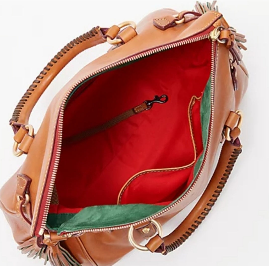 Dooney & Bourke Florentine Leather Satchel Handbag. XL