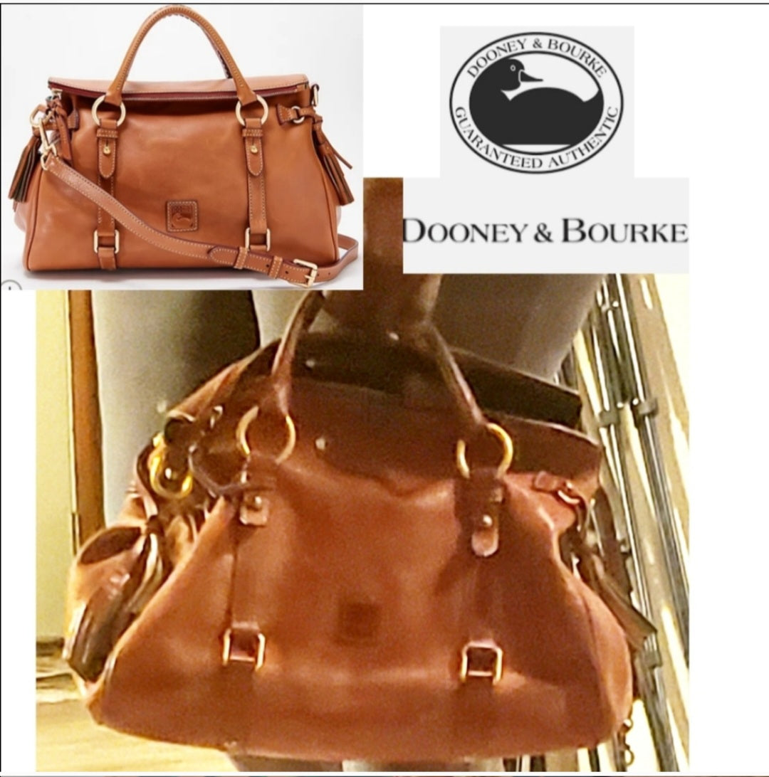Dooney & Bourke Florentine Leather Satchel Handbag. XL