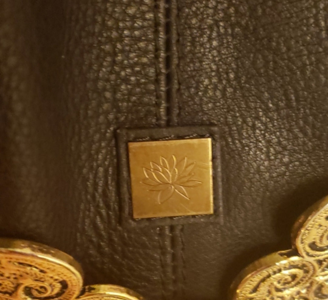 Authentic Waterlily LA navy blue handbag.
