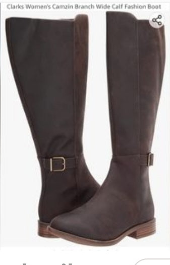 Clarks Camzin Branch Wide Calf leather Boot. Brown. Sz 11 Wide