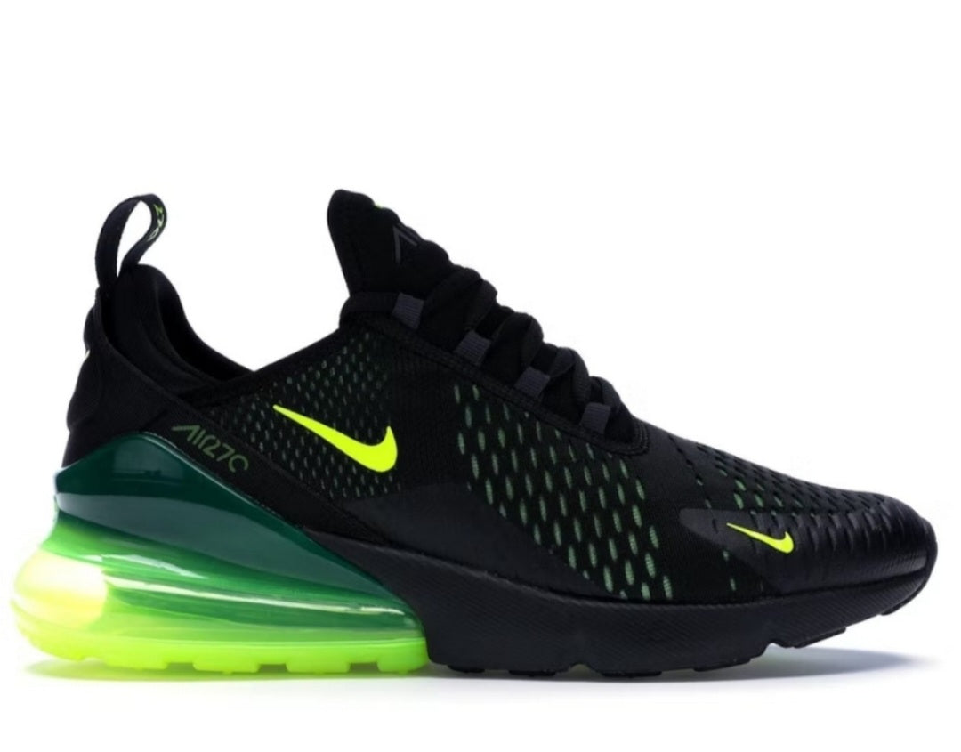 Nike Air Max 270 Black Volt Oil neon. Sz 8.5