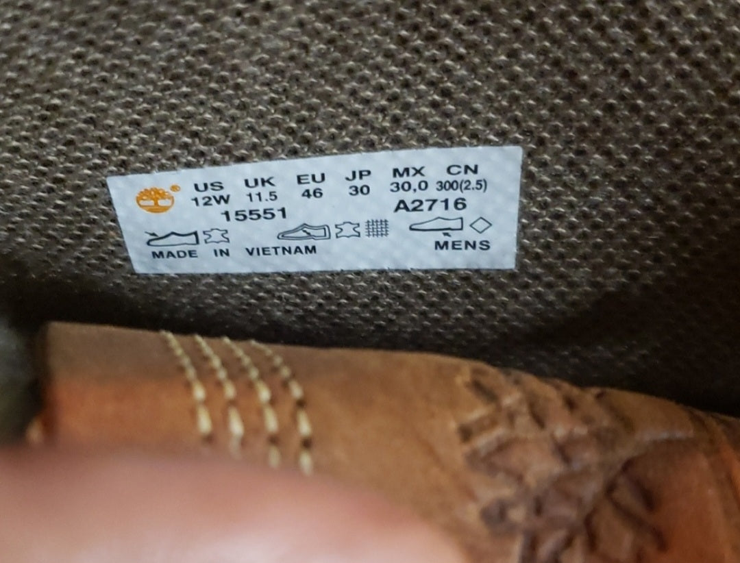 Auth Timberland Earthkeepers. New Sz 12W.