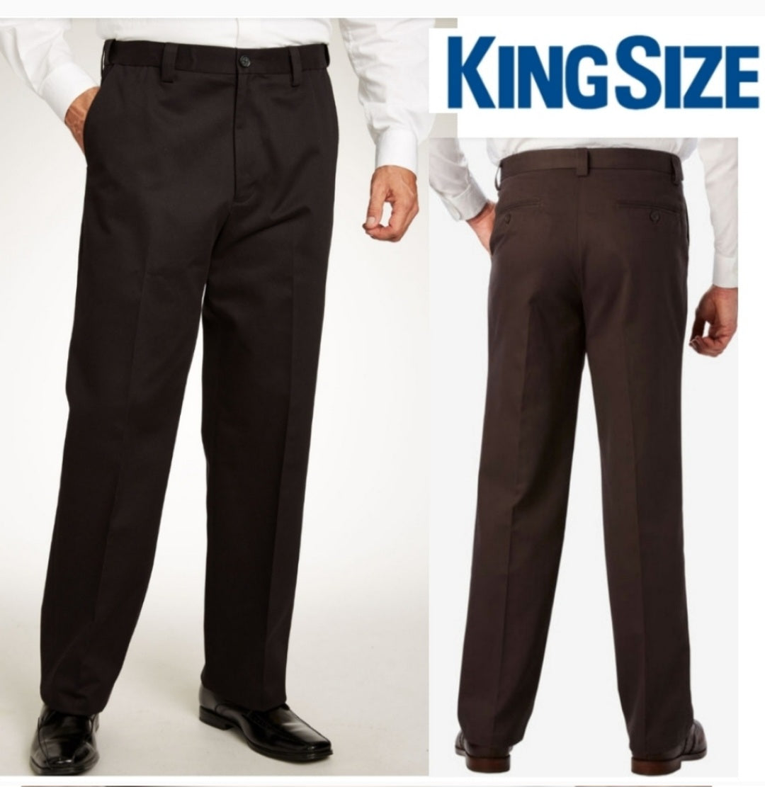 KINGSIZE RELAXED FIT EXPANDABLE WAIST PLAIN FRONT. Sz 40 x 40