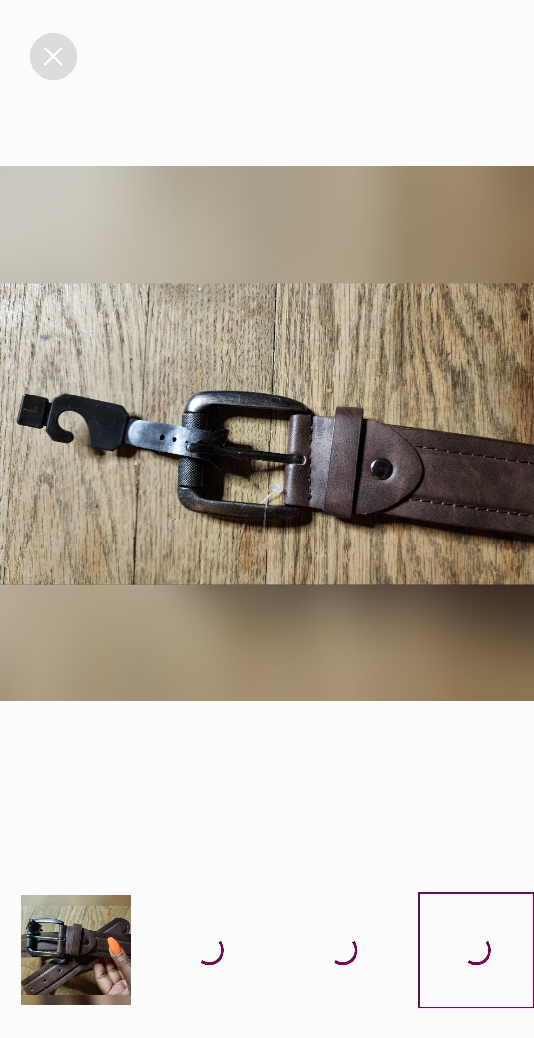 Sophos Sz Large 38-40 Men's brown genuine leather belt. Sz Large 38-40. New!
