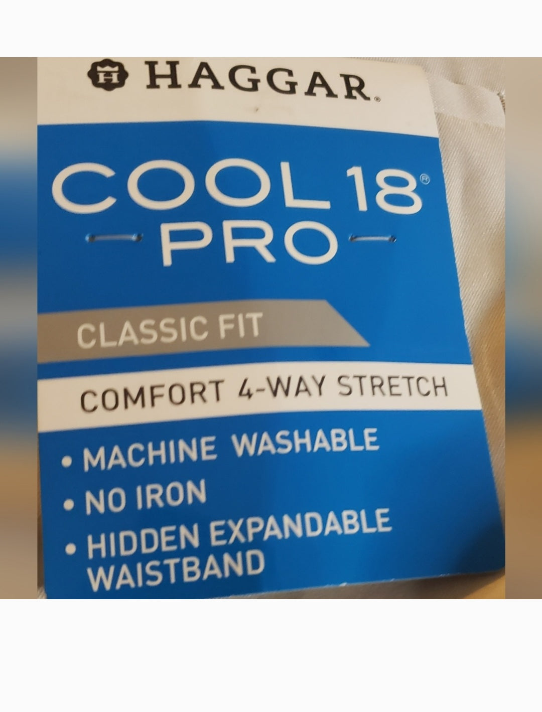 Haggar Cool 18 Pro classic fit pants. Sz 36 x 34