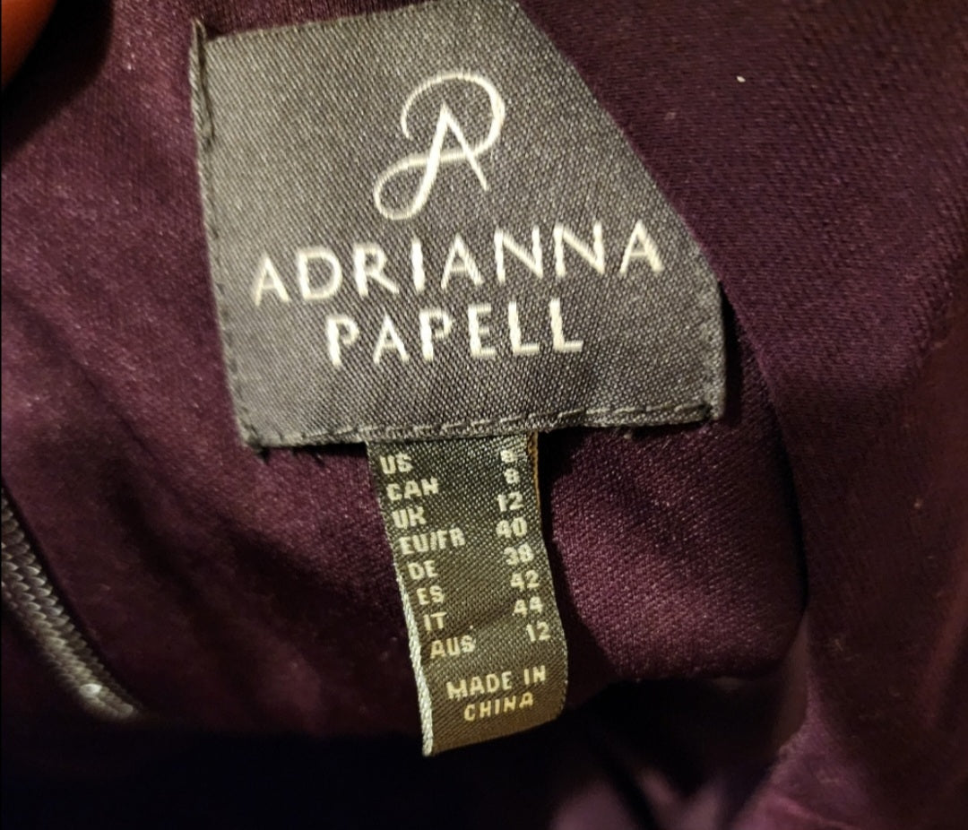 Adrianna papell sleeveless taffeta gown. Sz 8. NWTs