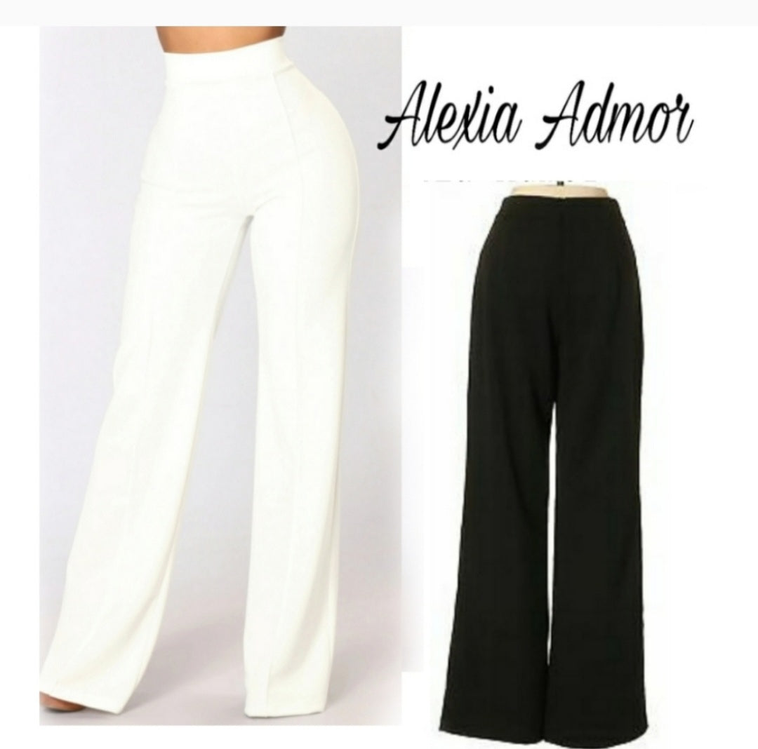 Alexia Admor BLACK crepe flare leg pants. Sz 6