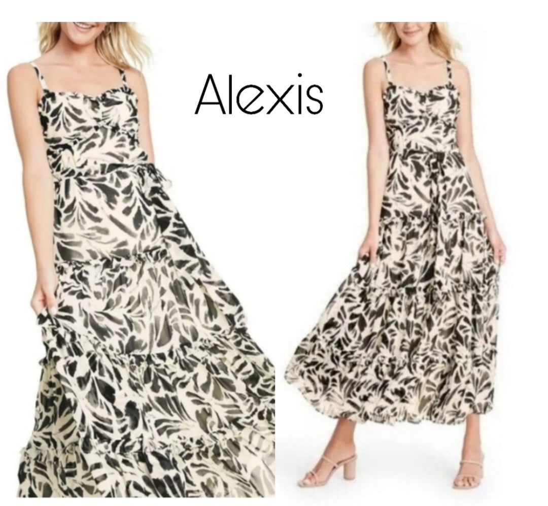 Alexis Floral Sleeveless Dress. Sz 4x. New