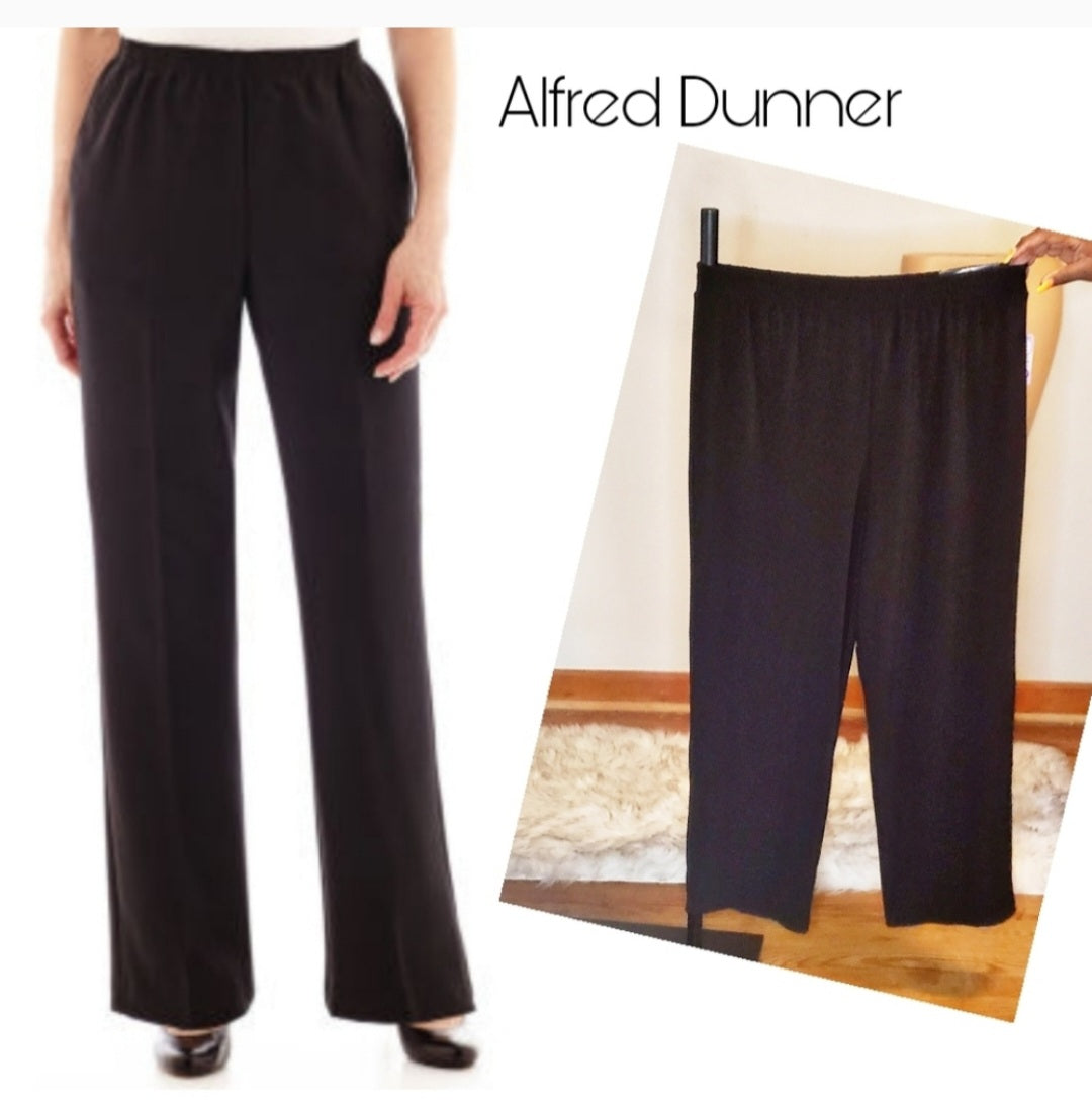 Alfred Dunner Classic Fit elastic waist pants. Sz 16p