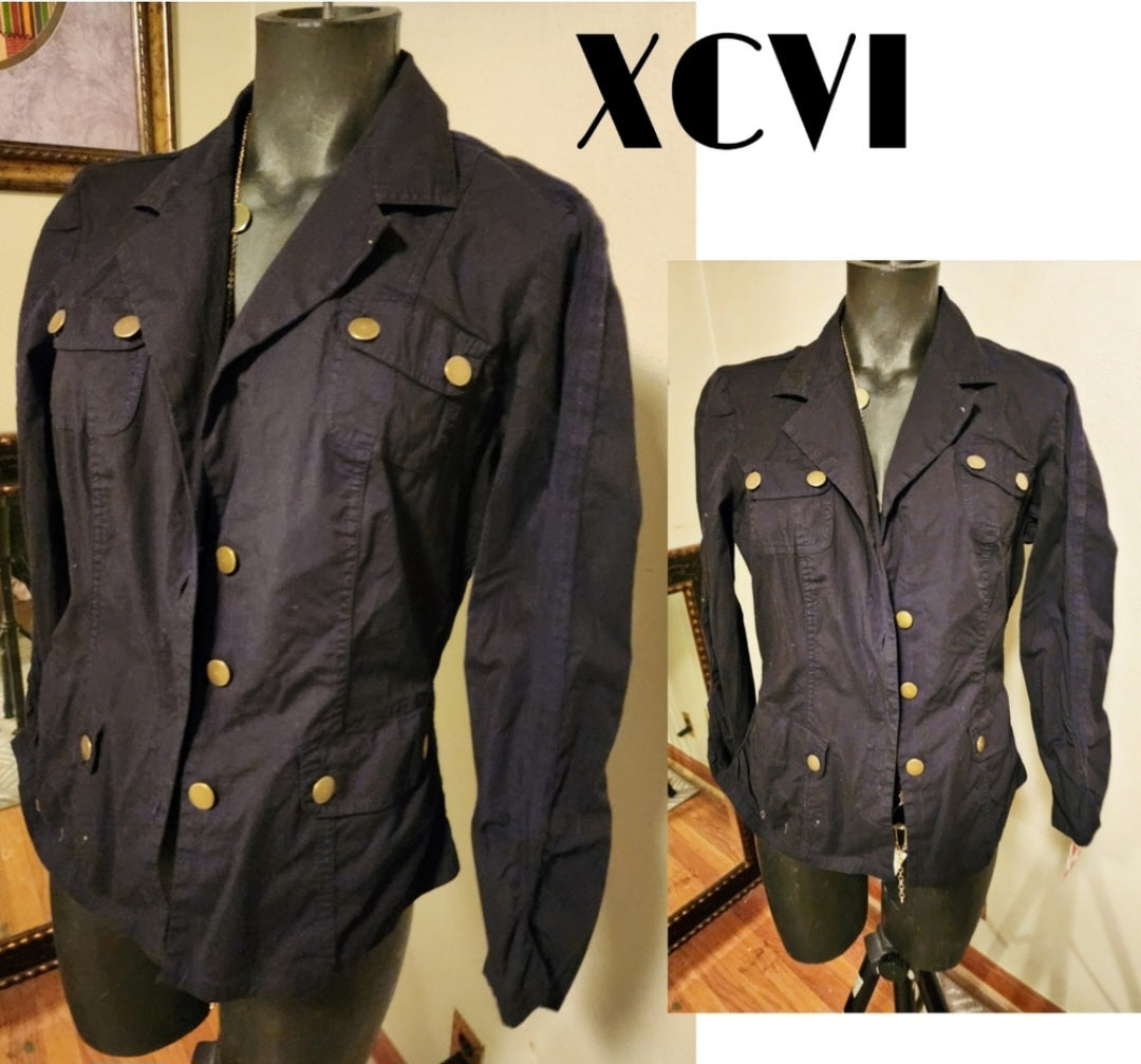 XCVI Wearables utility 100% cotton jacket. Sz Med. 2 avail
