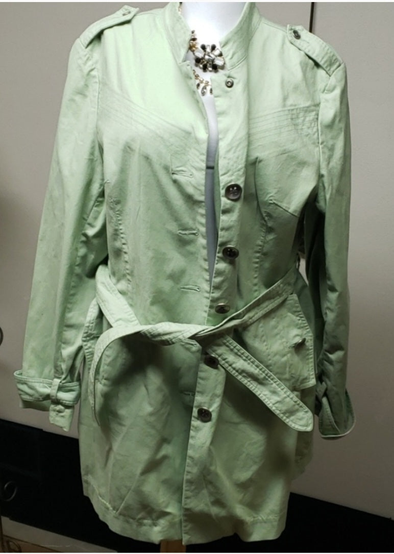 Mossimo oxford olive green overcoat. Size XL