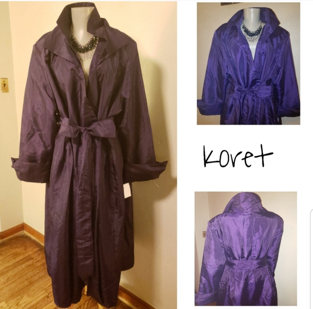 Koret raincoat faux wrap dress. Sz 22. Beautiful!
