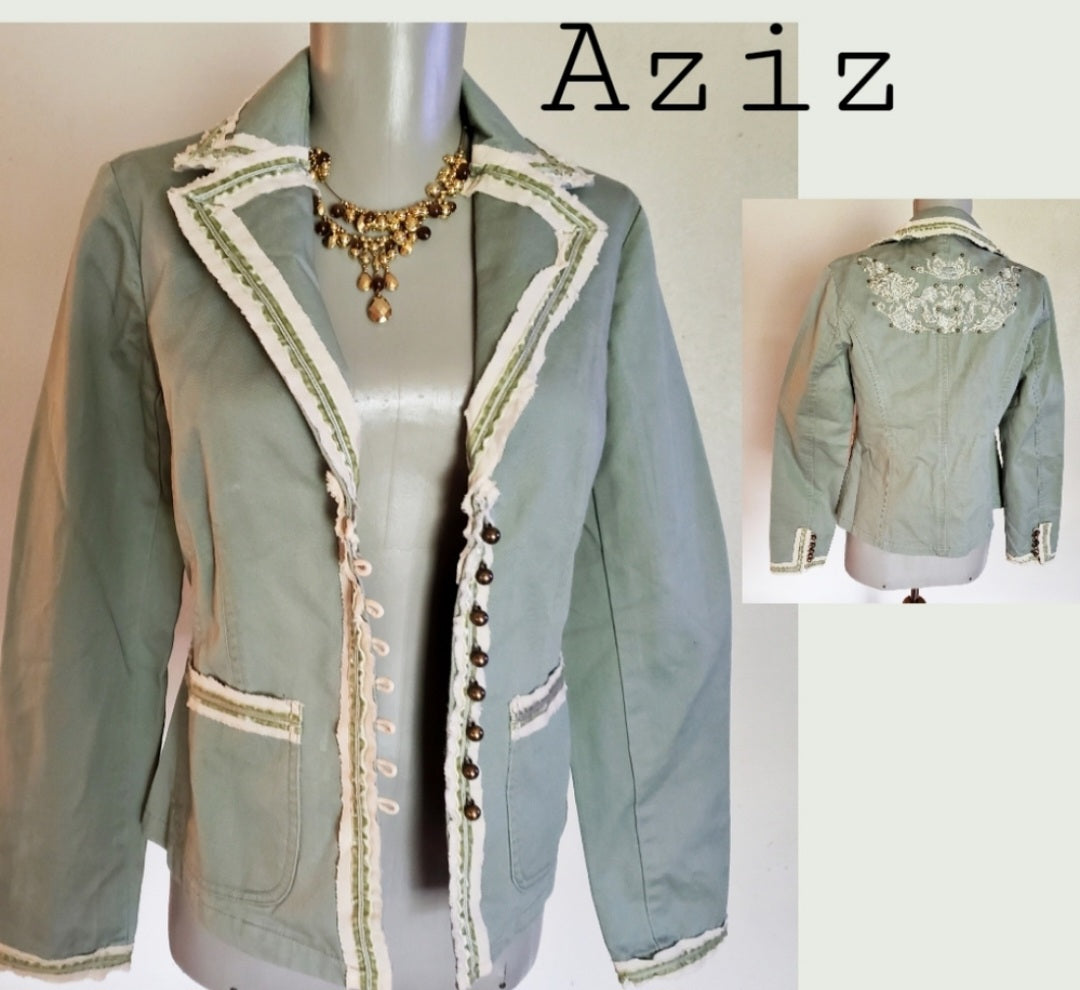 Aziz Victorian style jacket/blazer. Sz Med