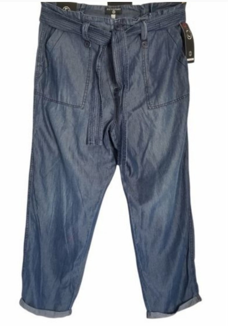 Dictionary paperbag light denim pants. Various sizes.