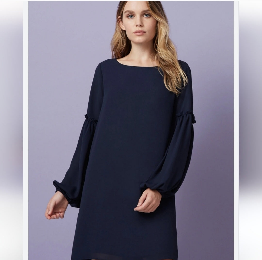 Three Eighty Two Victoria Ruffle Sleeve Mini. Sz XS. Deal!