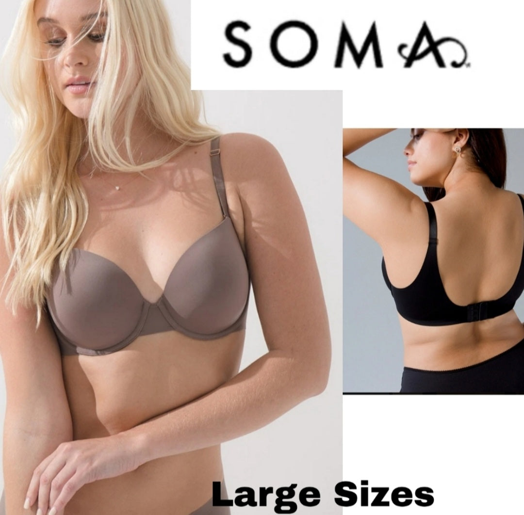 SOMA VANISHING 360 Perfect Coverage Bra. NWTs 💥6- 40G's (MOCHACCINO)