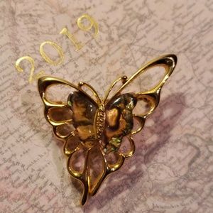 Butterfly lapel pin / brooch