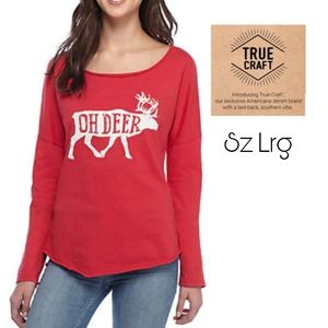 TRUE CRAFT
Oh Deer Graphic Tee. Sz Lrg. NWT