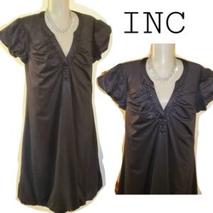 INC black shimmer doll dress. Sz Lrg