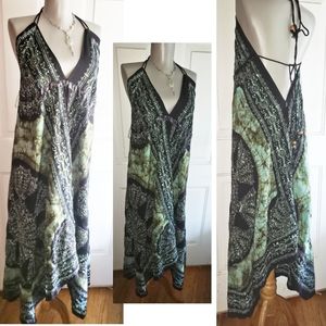 Boho/festival halter embroidered dress. One size