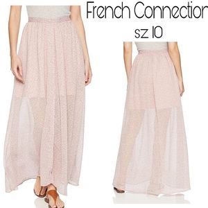 French Connection "Teagown Multi" maxi skirt Sz 10