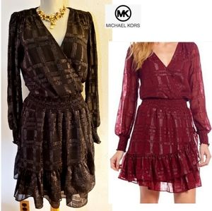 Michael Kors black shimmer party dress. Sz S $165