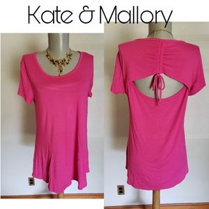 Kate & Mallory pink cut out top. Sz med