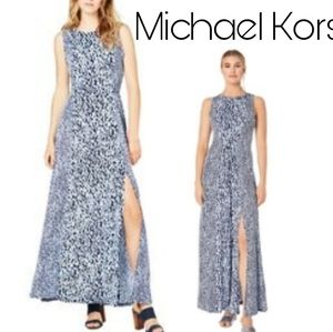 Michael Kors Shore Blue Maxi Dress. Sz Sm