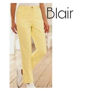 Blair yellow button up pants. Plus size 30w
