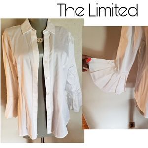 The Limited white button up blouse. Sz PL