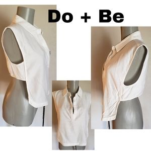 Do+Be crop high/low top. Sz Sm