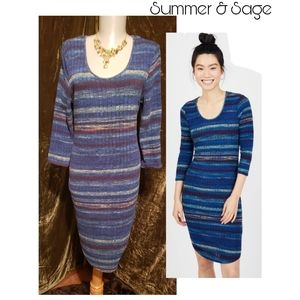 Summer & Sage lt knit sweater dress. Sz Lrg