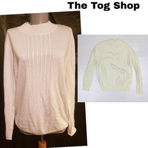 The Tog ShopCream thin knit sweater. Sz Lrg