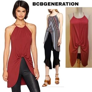 Bcbgeneration Knot Front Tunic Top. Sz Large
