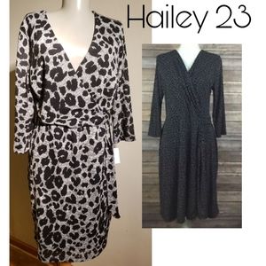 Hailey 23 animal print sweater dress. Sz Med