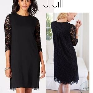 J. Jill Wearever Collection lace back knit dress