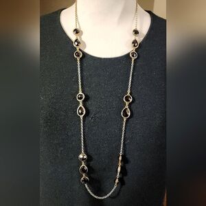 Napier black onyx 36" necklace