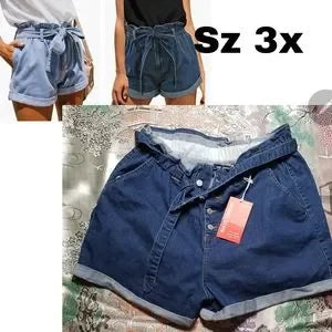 Plus size denim paperbag shorts. Sz 3x Super 😍!