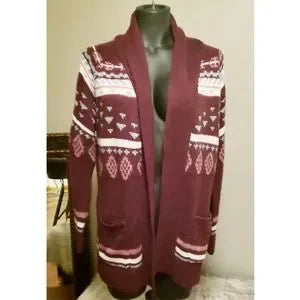 Pink Republic cardigan sweater. Sz Lrg