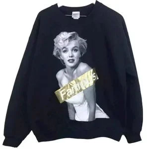 Marilyn Monroe Famous Graphic Crewneck Pullover Sz Lrg Sweatshirt