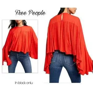 Free People On The Weekends Dolman Sleeve Top. Sz. Small