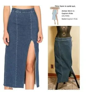 GRLFRD Amber Long Skirt in Born To Run. SIZE 31. New!! Deal!!!