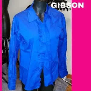 Gibson blue button down top. Sz Sm