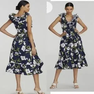 Gabrielle Union and NY Collection colab NY&CFloral-Print Ruffle Dress. Sz XXL