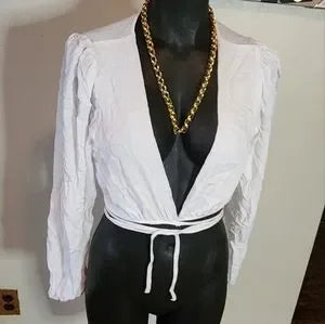 Wild Love Wrap Top. Sz Med
