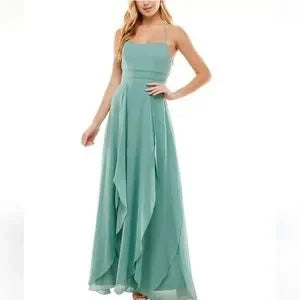 City Studio Strappy-Back Gown MSRP $99 Size 7