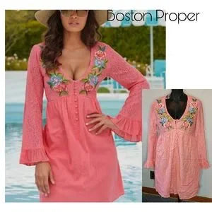 Boston Proper floral dress. Sz Small