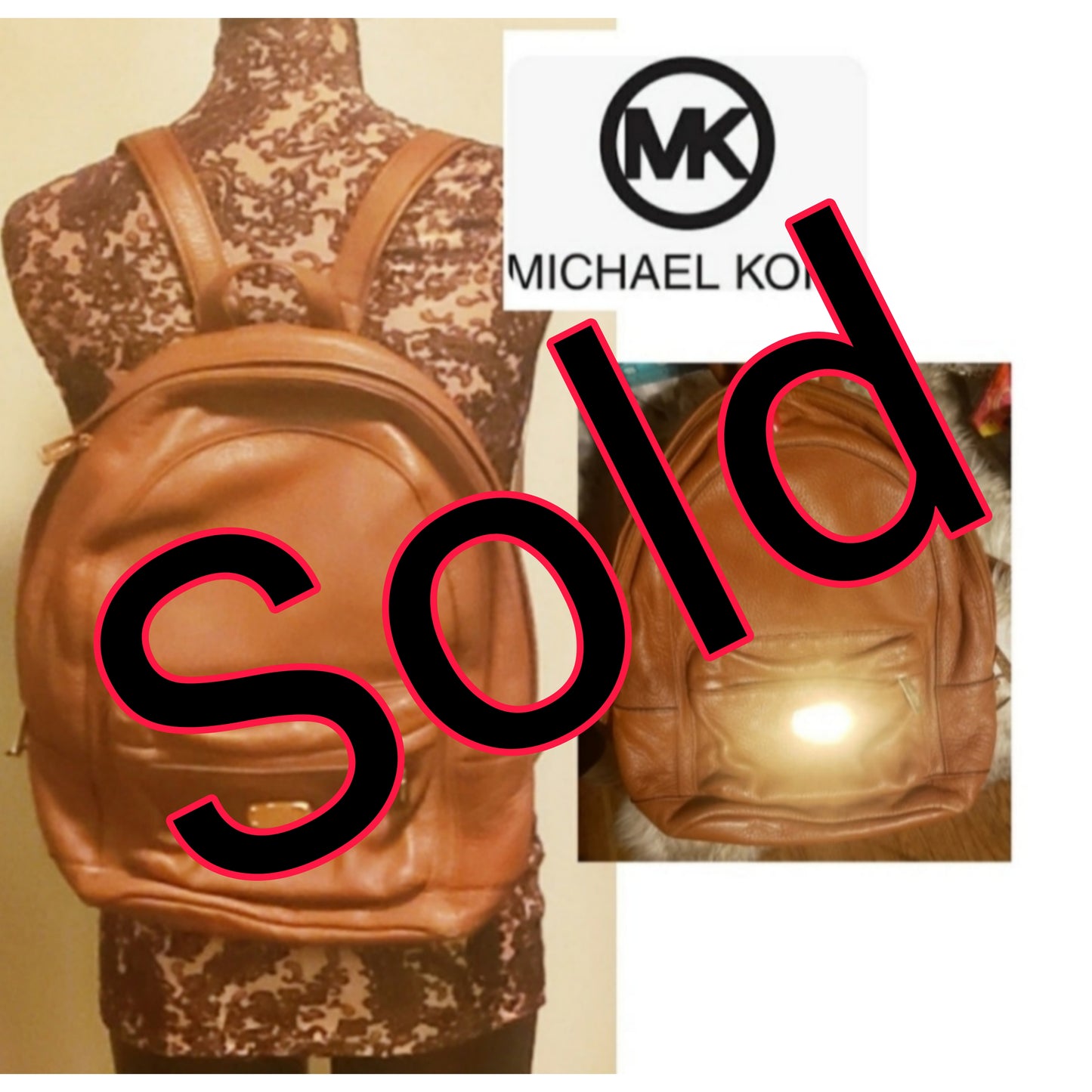 Michael Kors large backpack. FIRM!