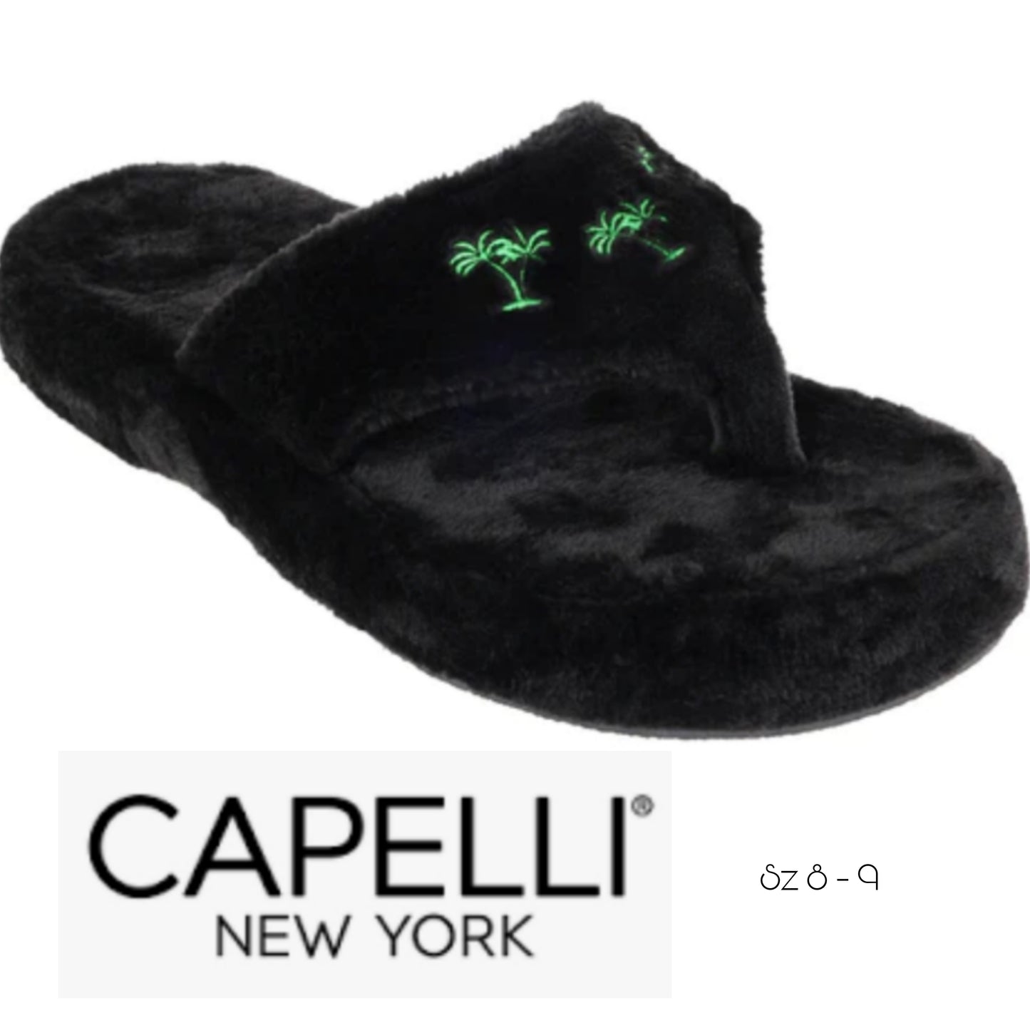 Capelli NY Thong House Slippers.  Sz 8-9. Large