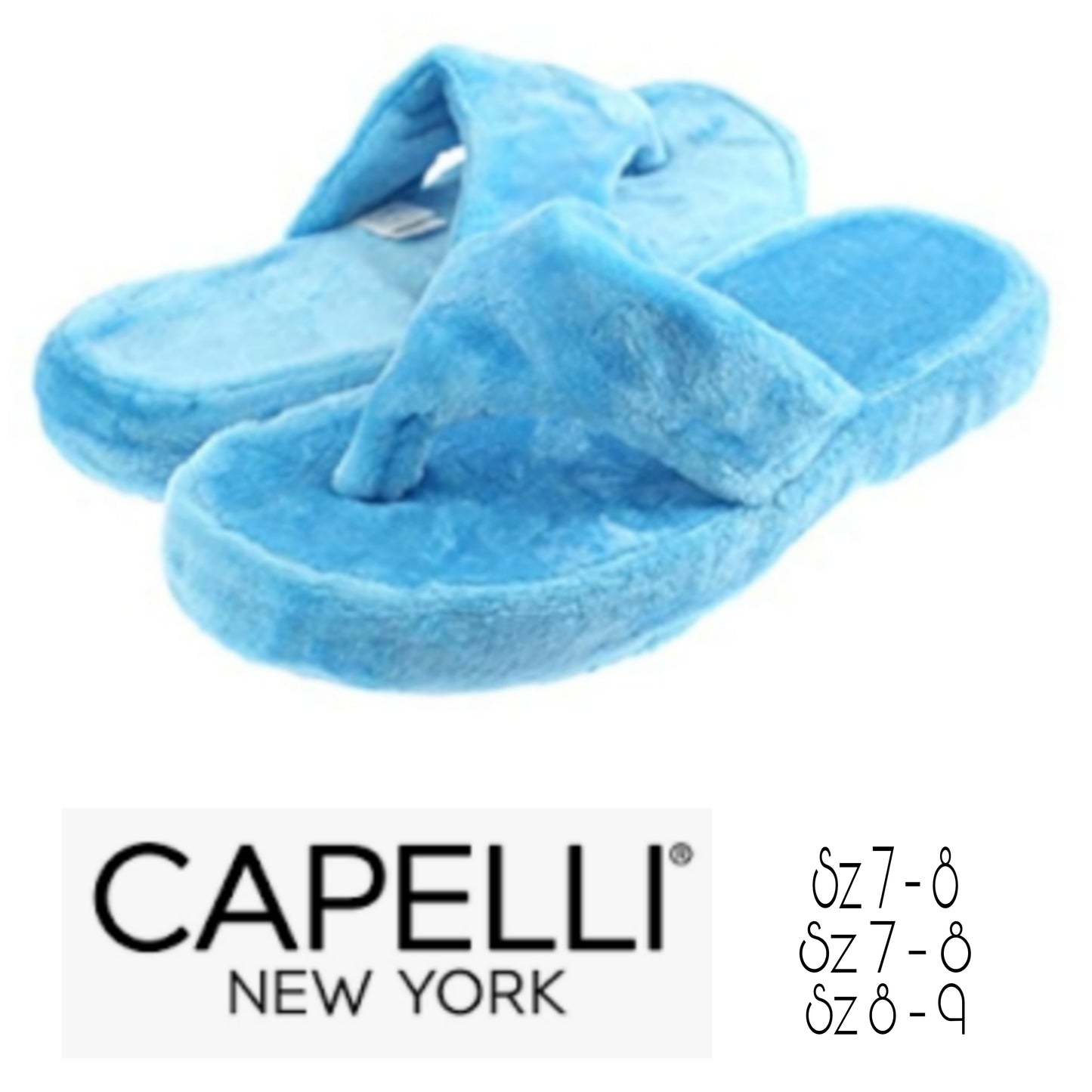 Capelli NY Thong House Slippers.  Sz 7 and Sz 8 avail.  New